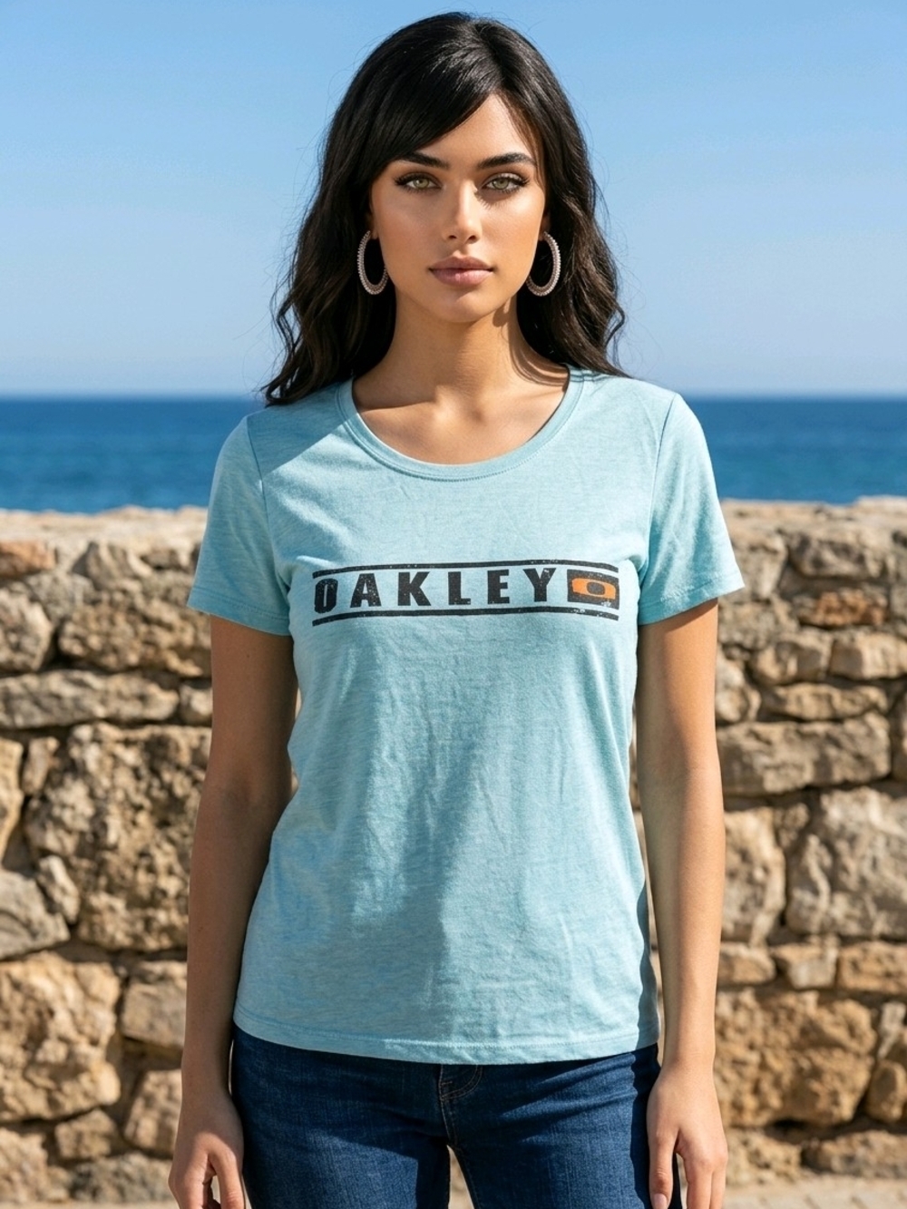 NWT Oakley Women's Logo Short Sleeve Graphic Tee